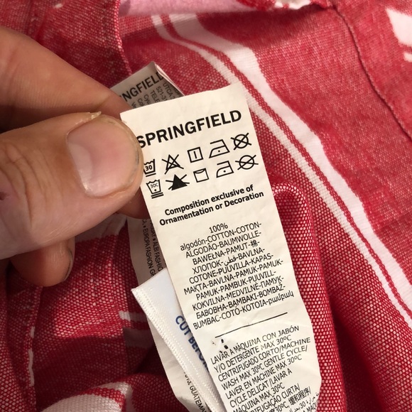 Springfield Short Sleeve Button Down Camp Shirt, size XL - Picture 8 of 11